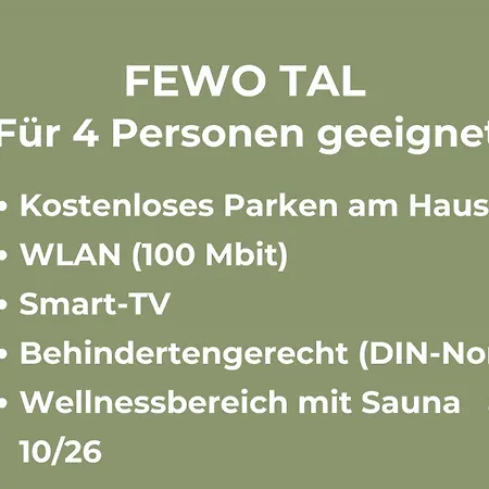 Quartier Vierwald | 4 Fewos | Sauna Apartment *